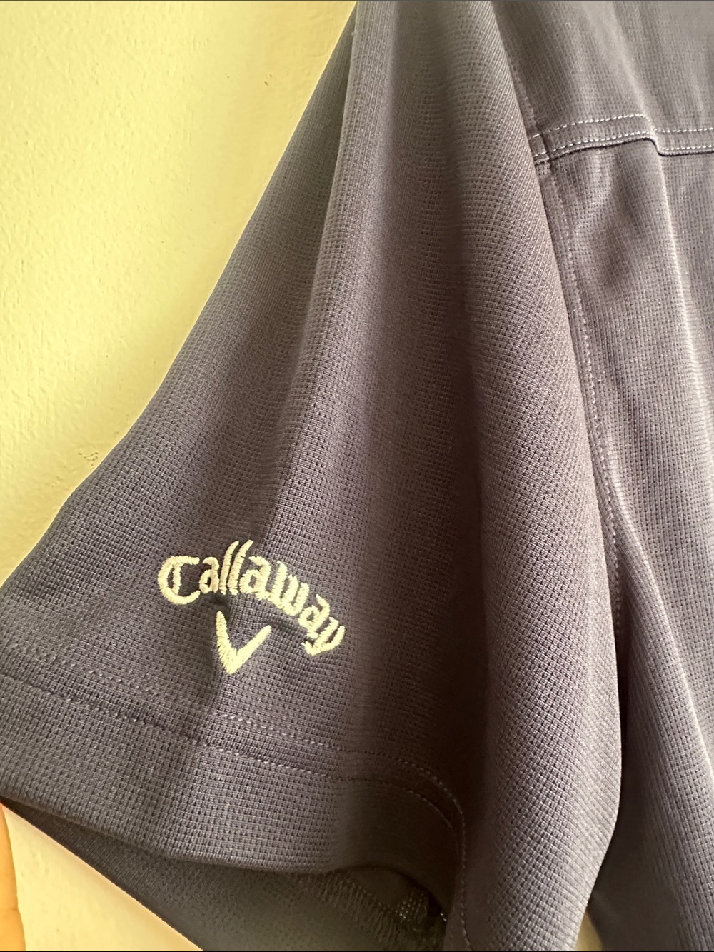 Callaway Men’s Golf Collar Shirt Dark Blue NWT - Picture 3 of 3